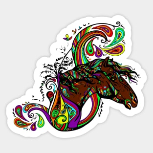 Aesthetic Horse Sticker